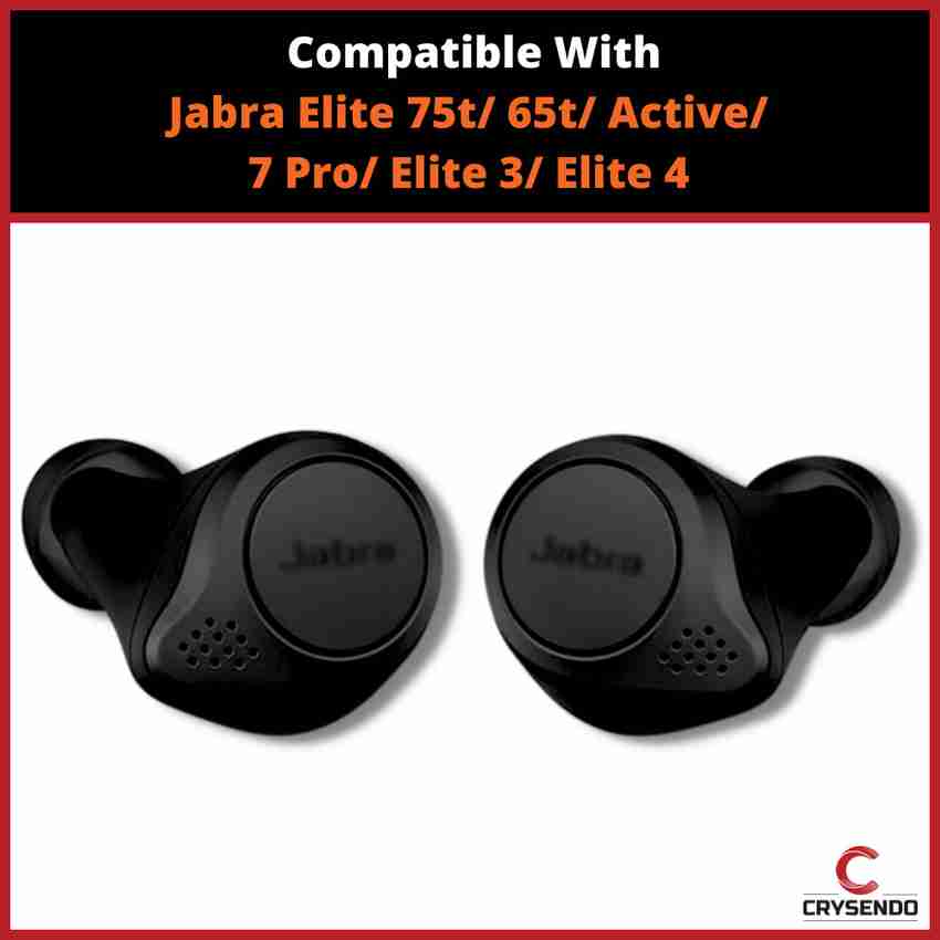 Crysendo Ear Tips for Jabra Elite 75t 65t Active 7 Pro Elite 3