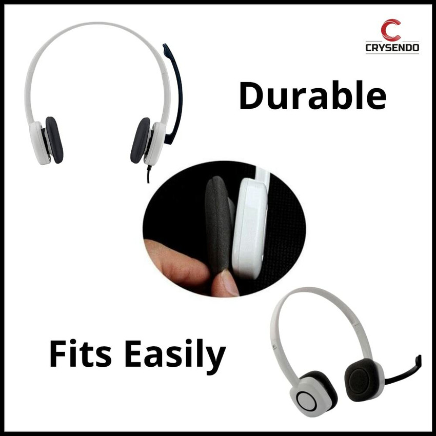 Crysendo Square Headphone Sponge for Logitech H130 H150 H151