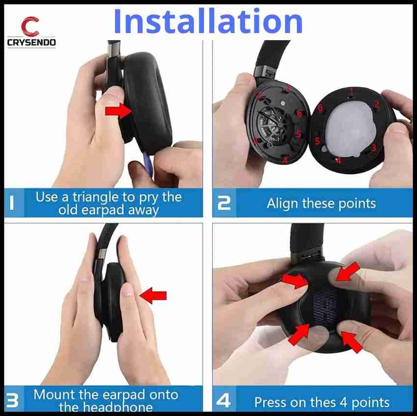 Crysendo Replacement Ear Pads for Live 650 BTNC E 65BT E 65
