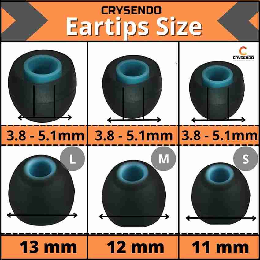 HOMOFY oft Silicone Rubber Earbuds Replacement Eartips for