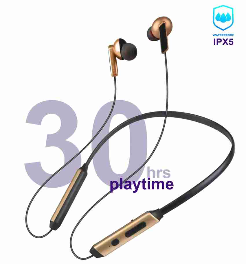 KSD 8D Sound 30hrs of playtime Wireless Bluetooth Neckband with