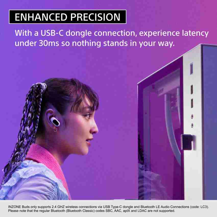 SONY INZONE WF-G700N TWS Noise Cancelling Gaming Earbuds 12Hr Batt 
