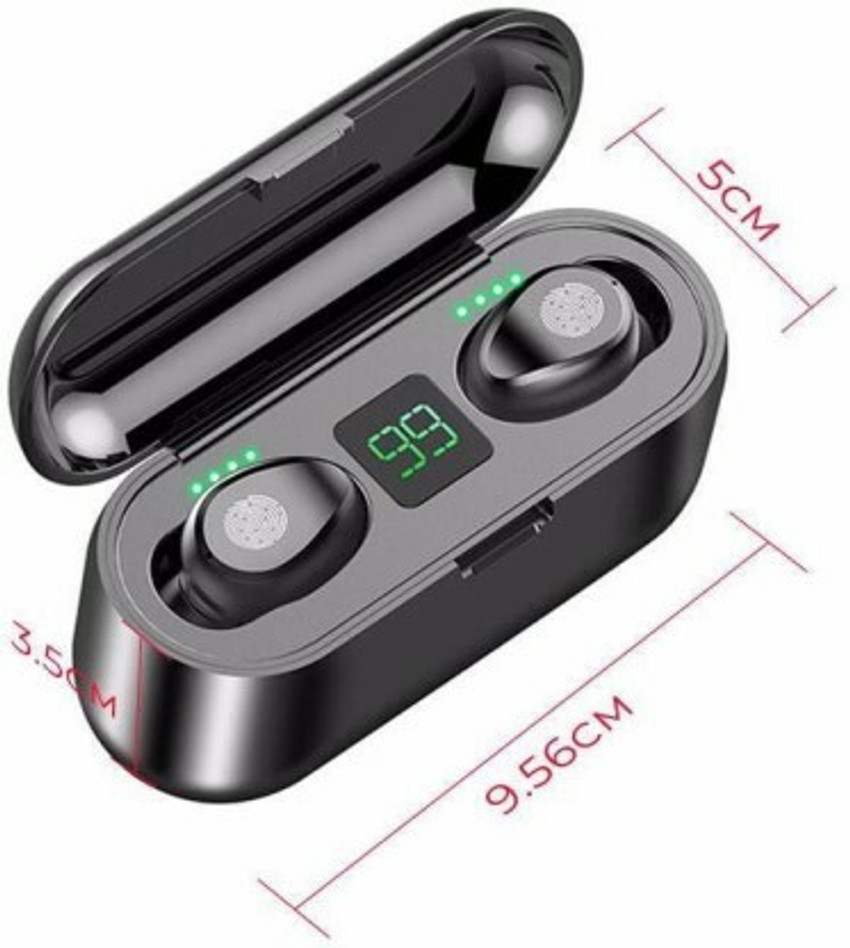 aar bee world Premium F9 Tws Wireless Bluetooth 5.0 Earbuds Sports Auricular with 2000mAh Bluetooth Price in India Buy aar bee world Premium F9 Tws Wireless Bluetooth 5.0 Earbuds Sports Auricular