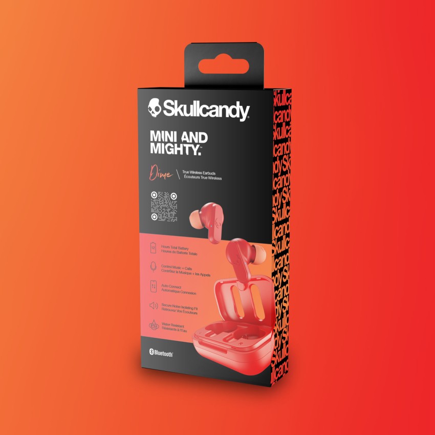 Skullcandy Dime Wireless Earbuds, 12 Hr Battery, Microphone, Works