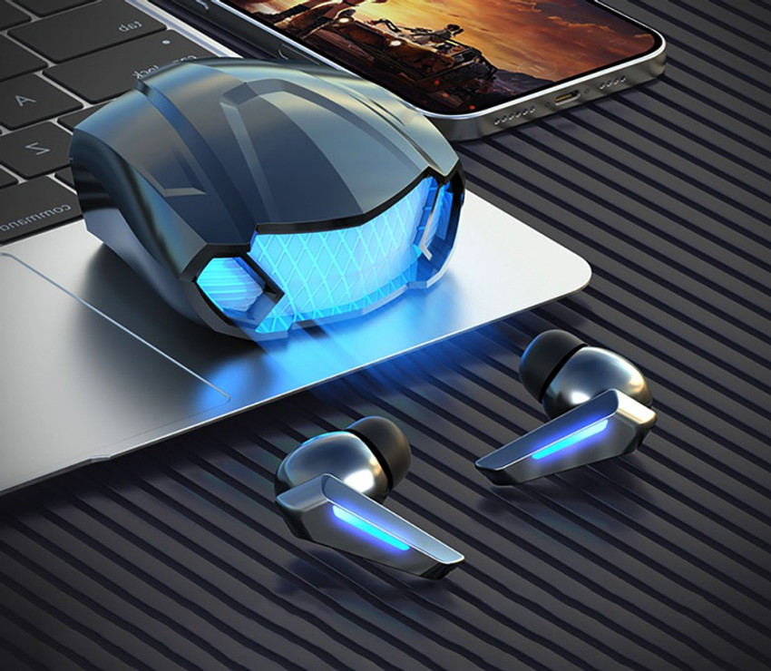 fiado Tws Earpods Game Bluetooth 5.2 Earphones Noise Cancelling