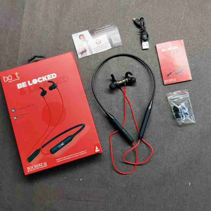 vishnu electronics boAt Rockerz 335 Bluetooth Headset Red