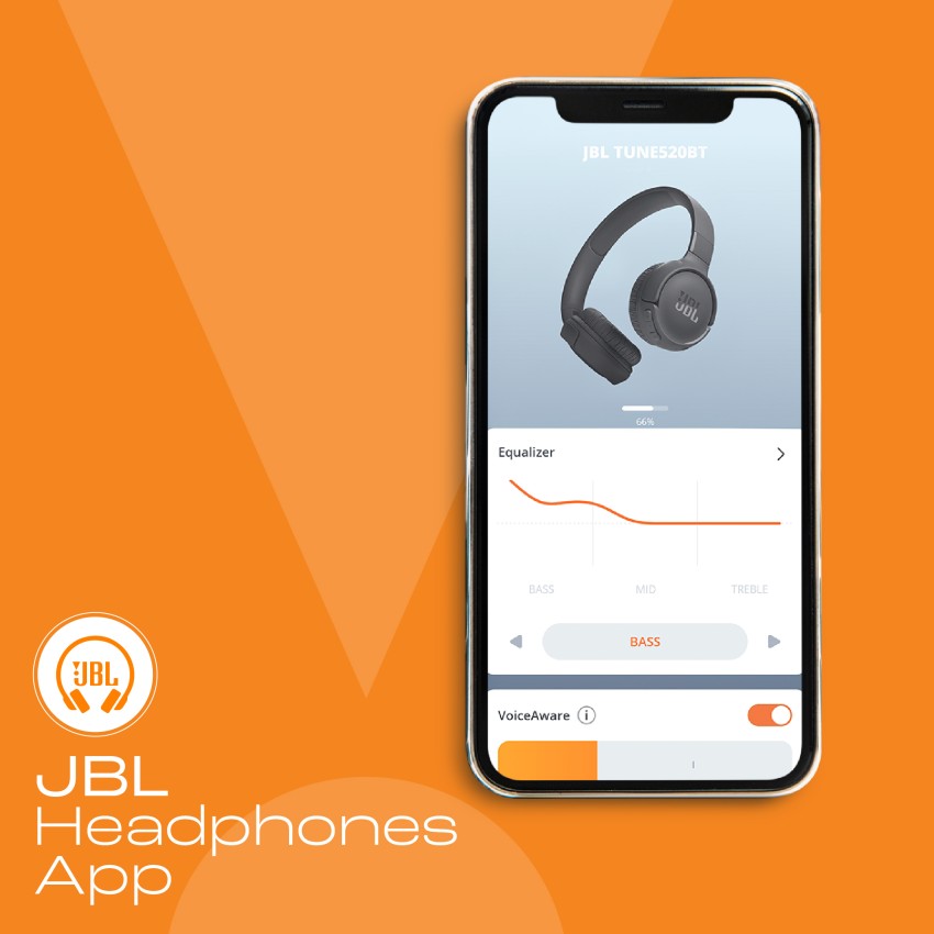 Buy JBL Tune 520BT Wireless On Ear Headphones with Mic, Pure Bass Sound,  Upto 57 Hrs Playtime, Speedcharge, Customizable Bass with Headphones App,  Lightweight, Bluetooth 5.3 (Black) Online at Best Prices in