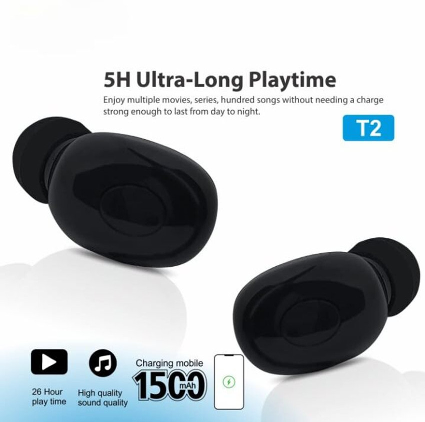 BRSS T2 TWS WIRELESS HEADSET BLUETOOTH EARPHONE WIRELESS BUILT IN 5.1 CLIP Bluetooth Price in India Buy BRSS T2 TWS WIRELESS HEADSET BLUETOOTH EARPHONE WIRELESS BUILT IN 5.1 CLIP Bluetooth Online BRSS...