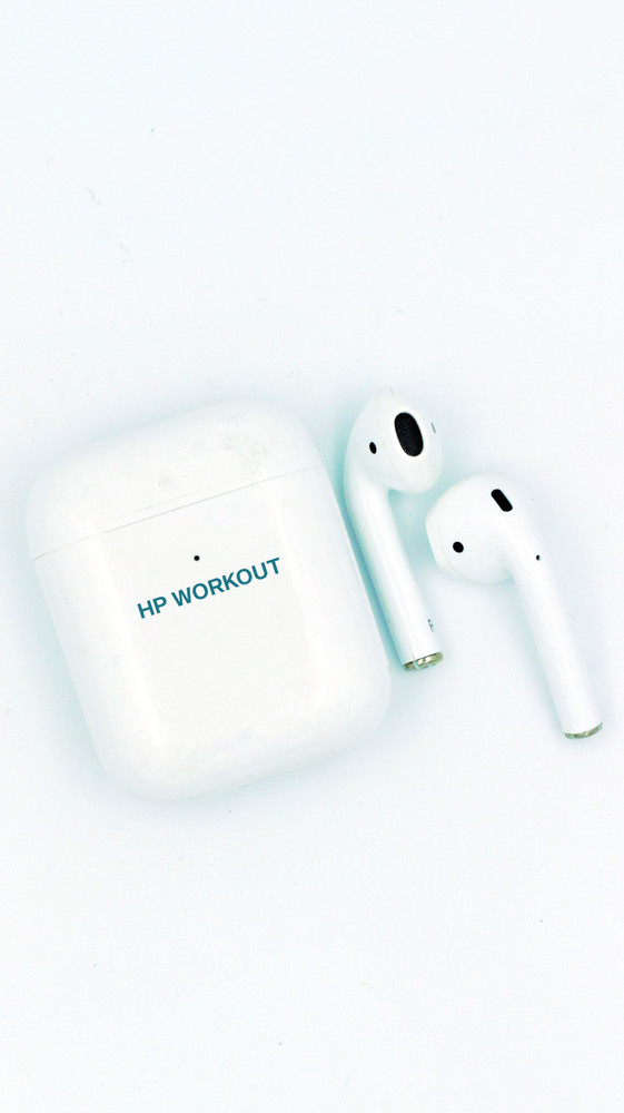 Workout store with airpods
