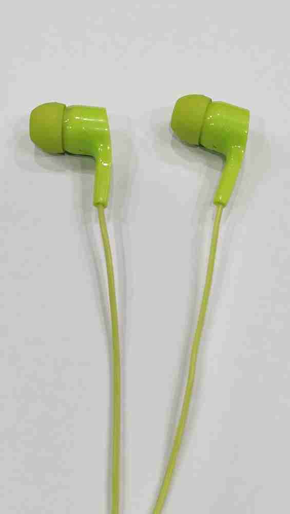 Green colour sales earphones
