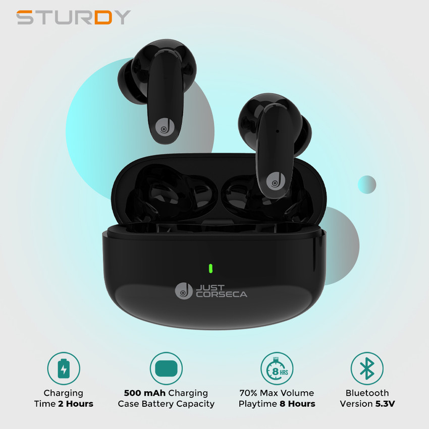 JUST CORSECA Sturdy Earbuds Bluetooth Price in India Buy JUST CORSECA Sturdy Earbuds Bluetooth Online JUST CORSECA Flipkart