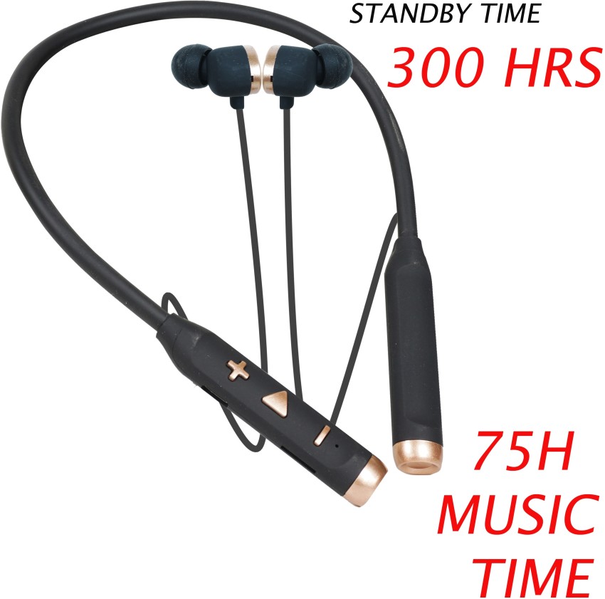 RARIBO 75 Hours Playing Time Deep Bass Made In India Neckband