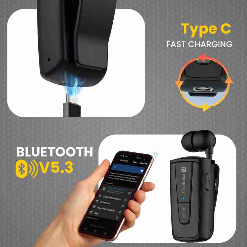 Portronics POR 1102 Harmonics Klip 4 Retractable Bluetooth Price in India Buy Portronics POR 1102 Harmonics Klip 4 Retractable Bluetooth Online Portronics Flipkart