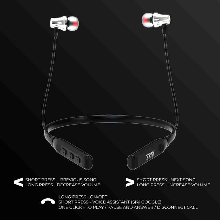 RD M 120 Wireless Neckband 10mm Drivers 24 Hours Playtime