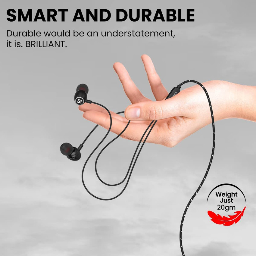 Portronics Conch 90 in Ear Wired Earphones with Mic Type C Jack