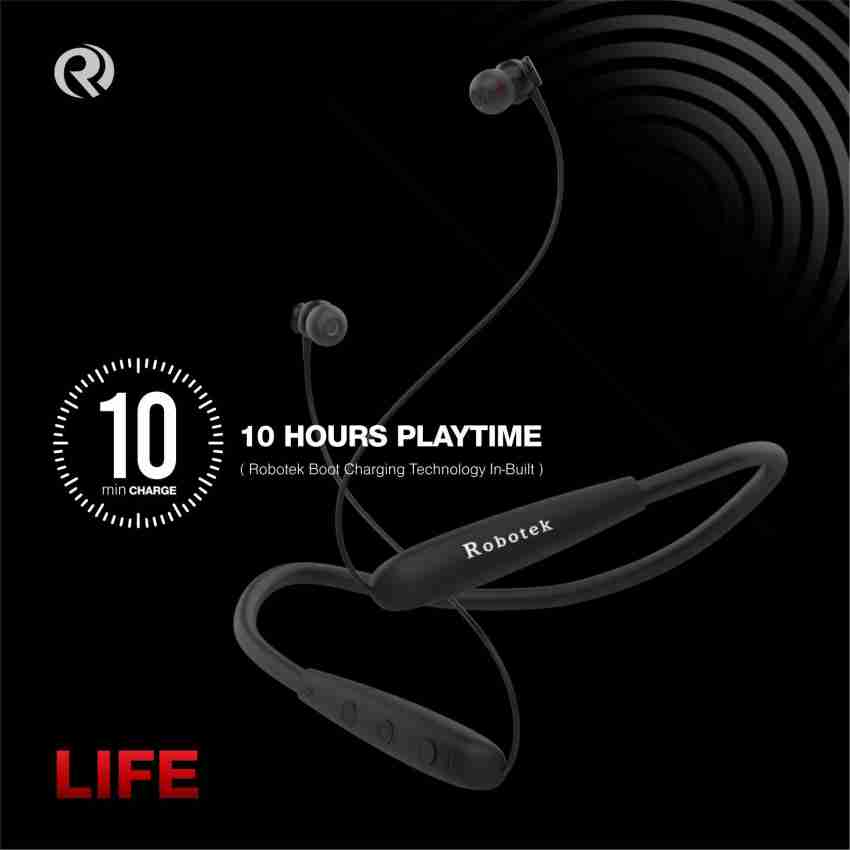 Robotek Life 50 Hours Playtime Super Bass Bluetooth Headset Price