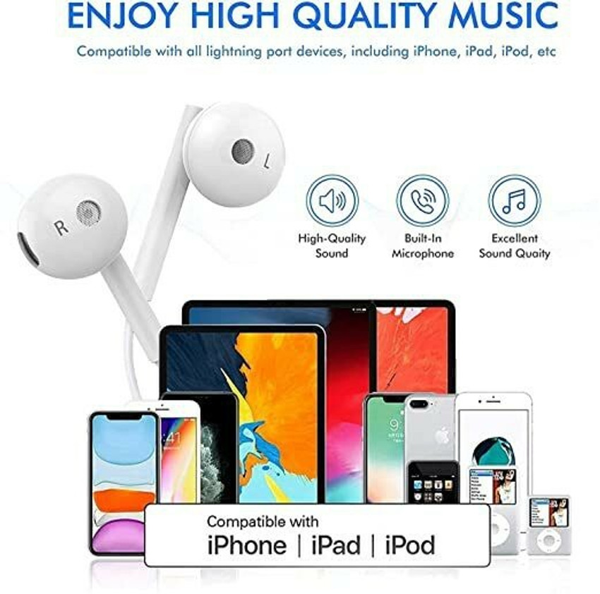 X88 Pro Wired In Ear Earphone With Lightning Connector MFI