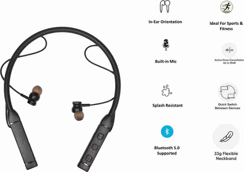 Best battery neckband headphones outlet