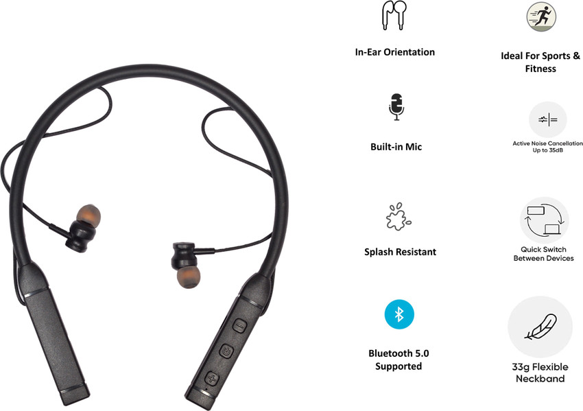 CRATIX BT 47 Long battery life Bluetooth neckband best for calling and music Bluetooth Price in India Buy CRATIX BT 47 Long battery life Bluetooth neckband best for calling and music Bluetooth Online