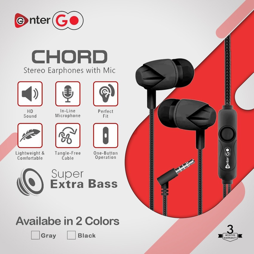 Stereo earphones with mic discount