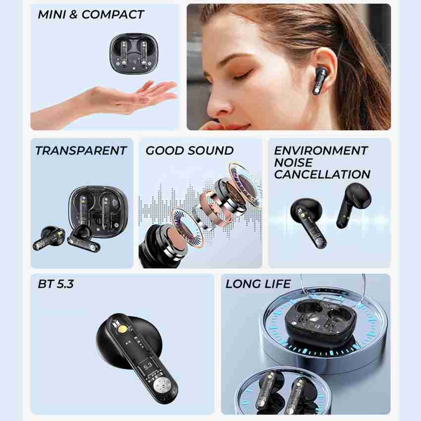 Transparent best sale bluetooth earbuds