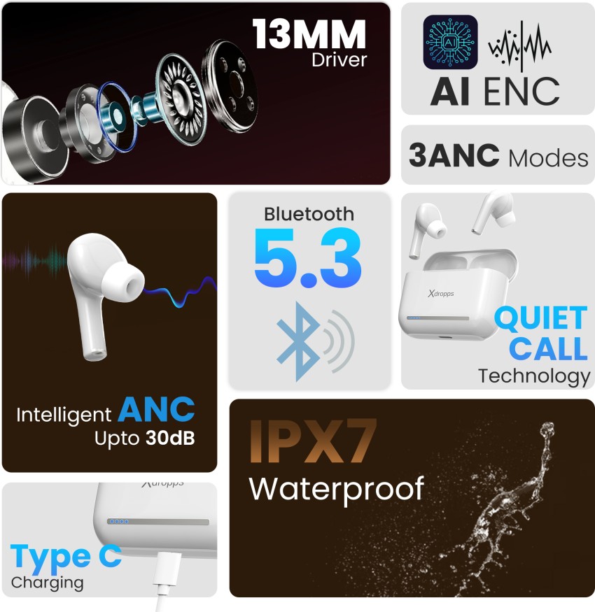 Anc earbuds true online wireless