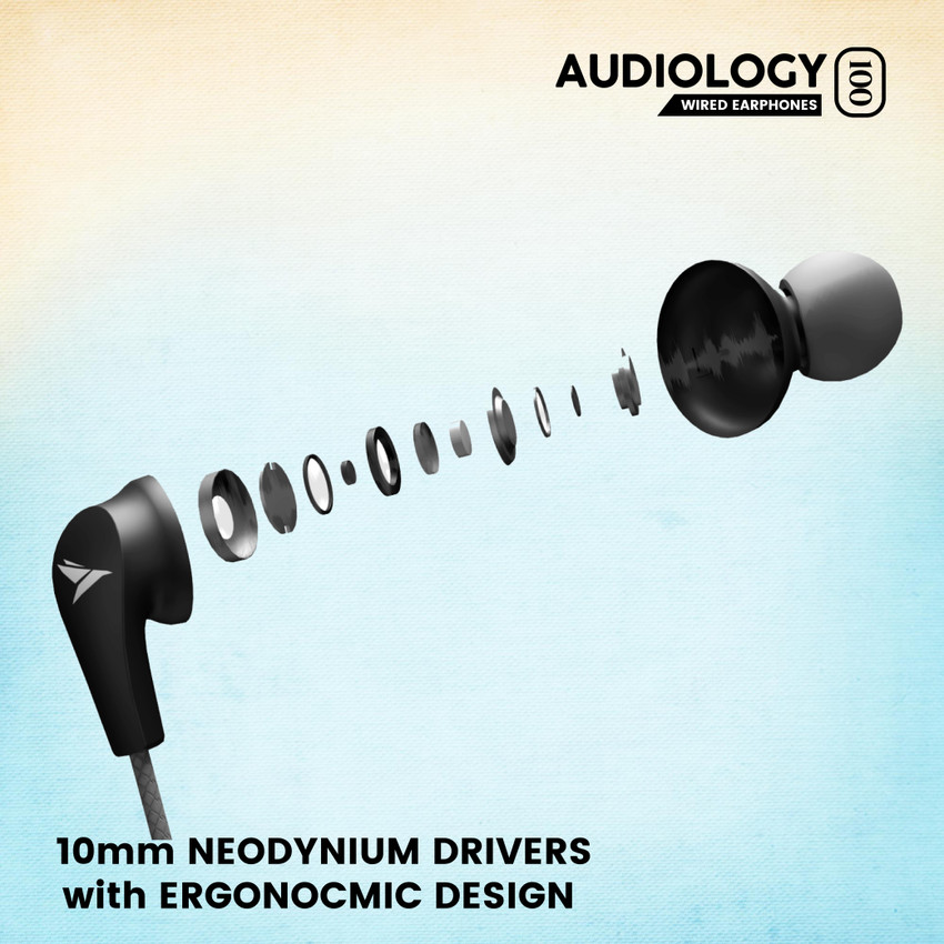 Mozu Audiology 100 Type C earphones with mic rugged Wired Headset