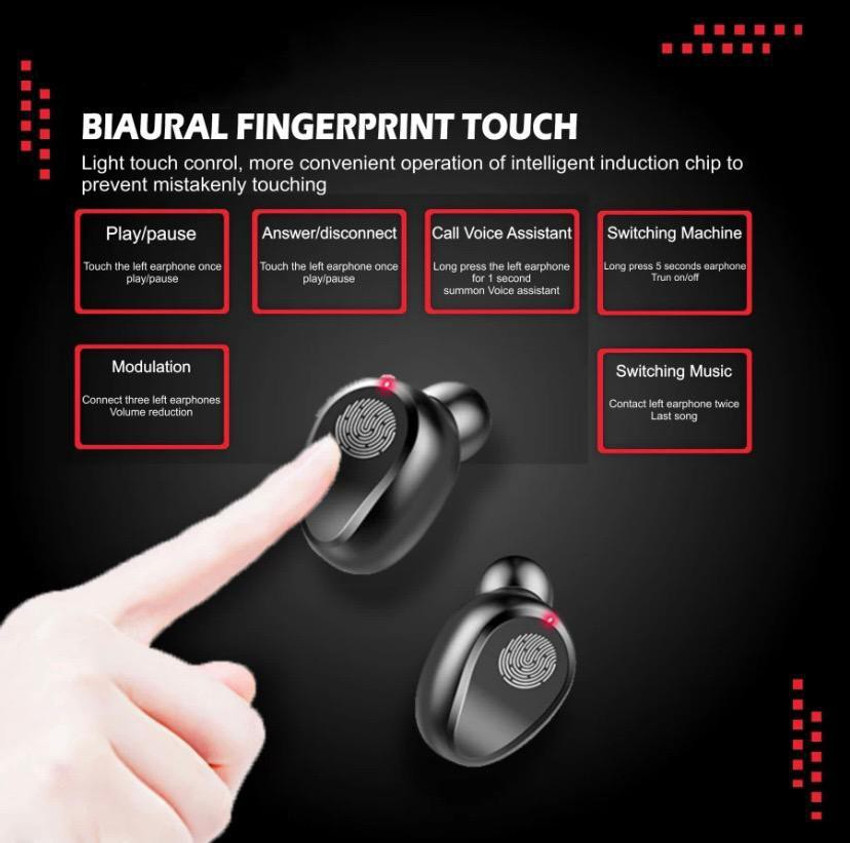 Highnotes F 9 Earbuds with 2000 mAh Power Bank ASAP Charge Upto