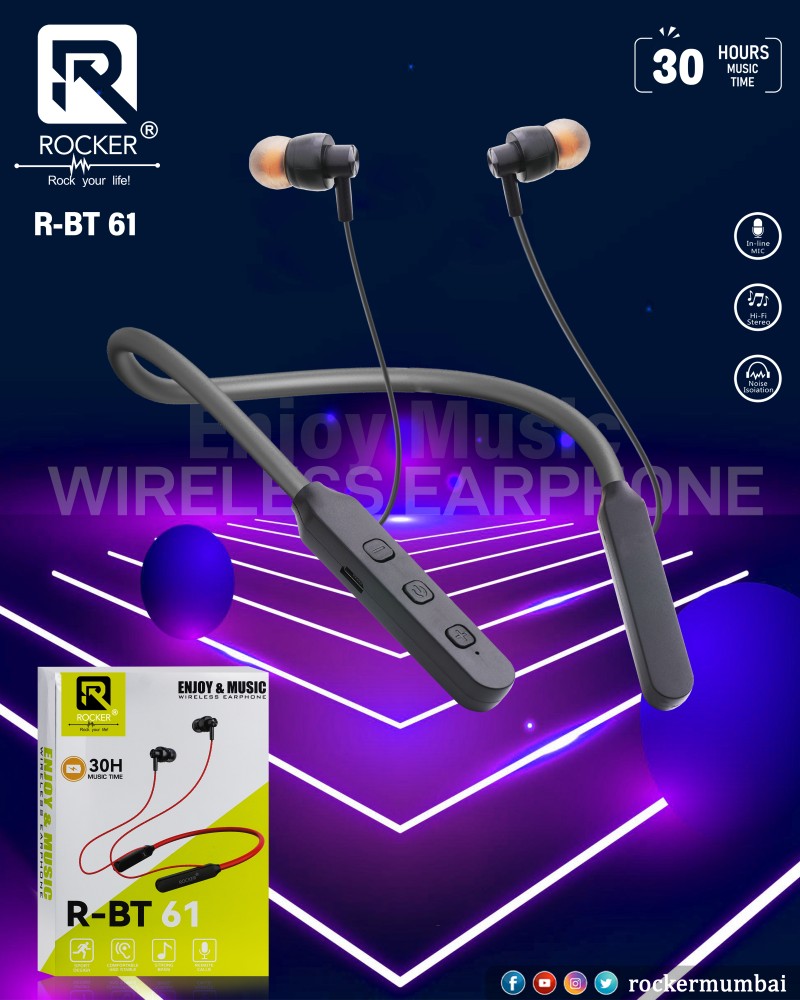 Rocker Bluetooth Wireless in Ear Earphones Bluetooth Wired