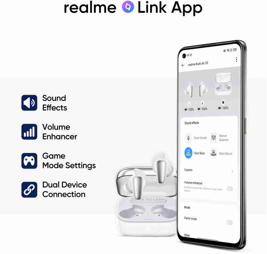 realme Buds Air 3S with Dual Device Pairing and 30hrs Total Playback  Bluetooth Headset at Rs 1749/piece, MOBILE ACCESSORIES in Palghar