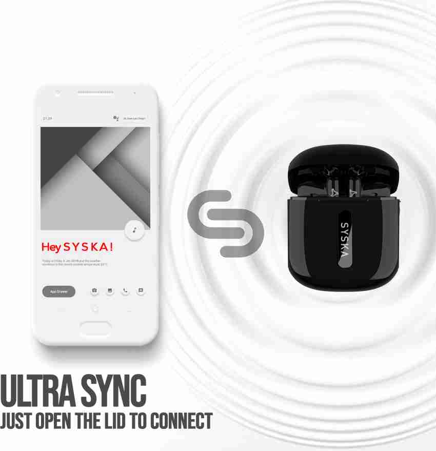 Syska bluetooth wireless online earphones