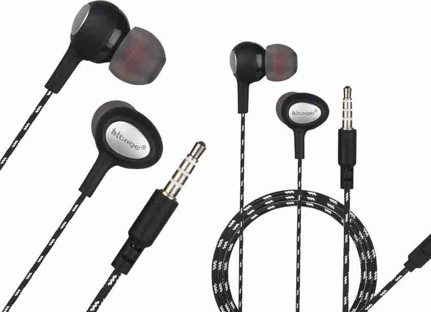 Hitage COMBO EARPHONE HB 278 BLK WIRED STEREO HEADSET WITH MIC