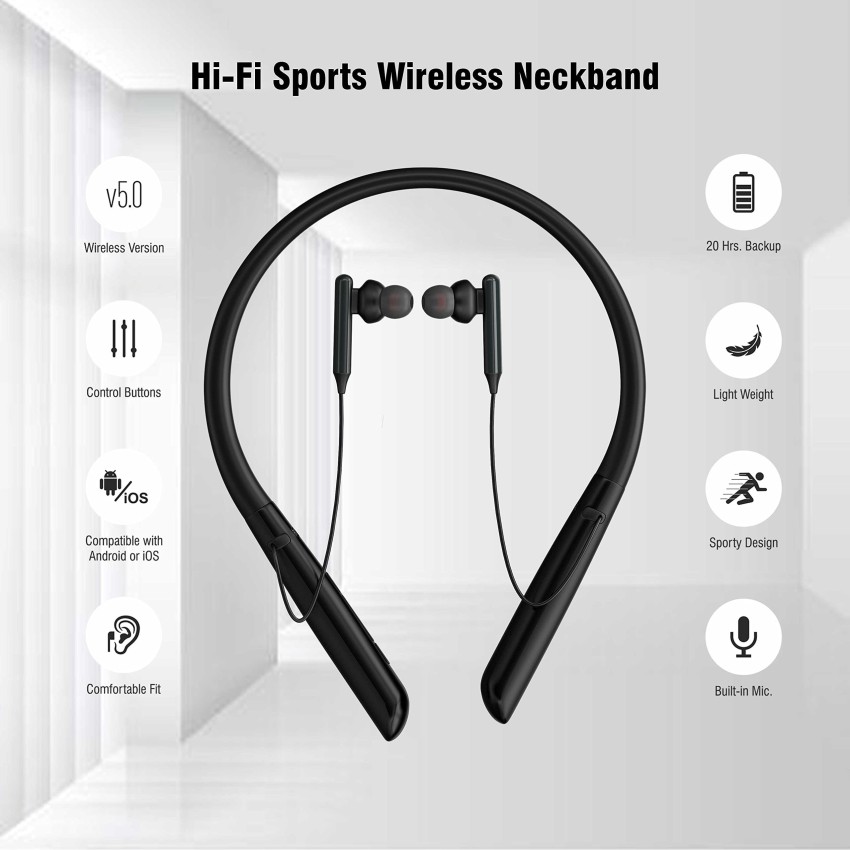 Blackweb bluetooth 2025 neckband earphone