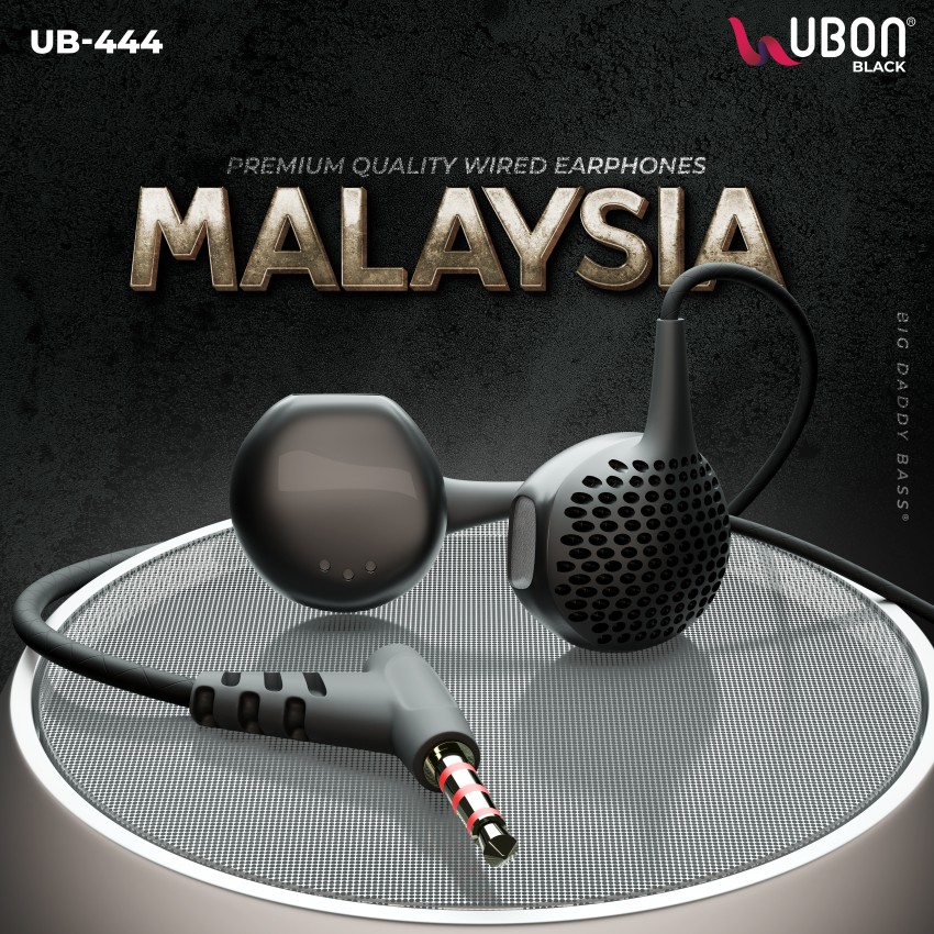 Ubon UB 444 Earphones with 3.5mm Audio Jack In line Microphone