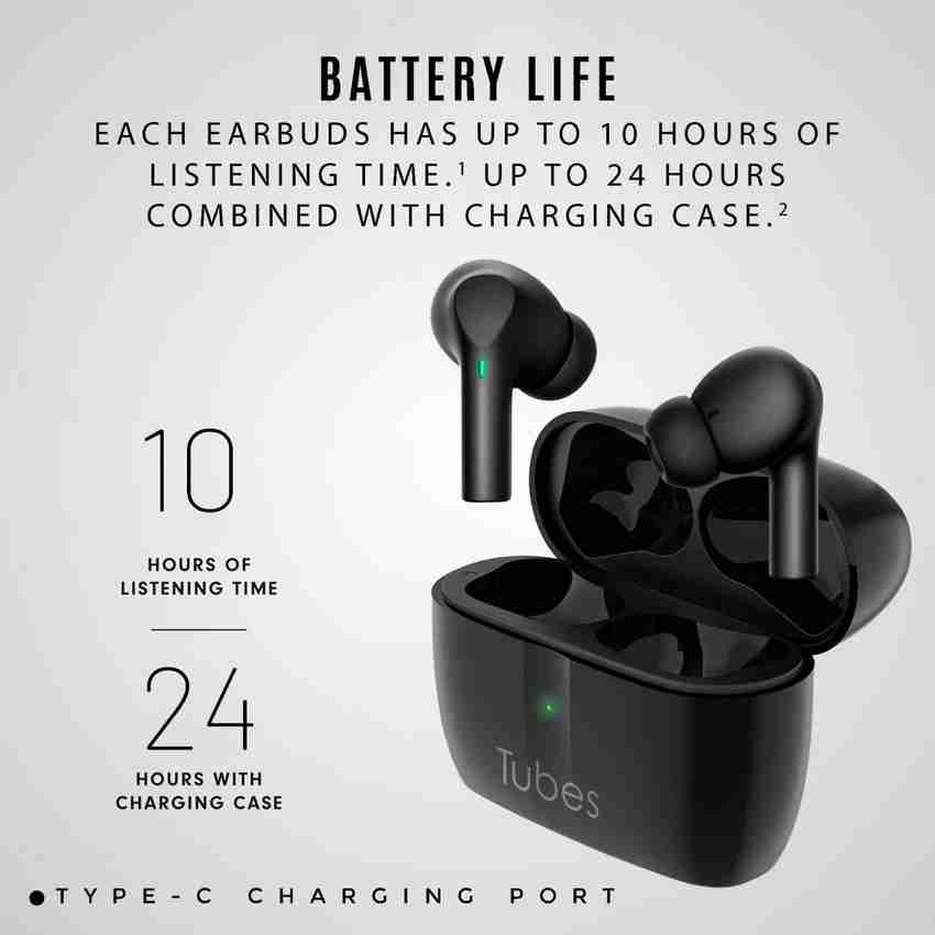 Tubes ANC Earbuds Support QI Certified Wireless Charging Pad