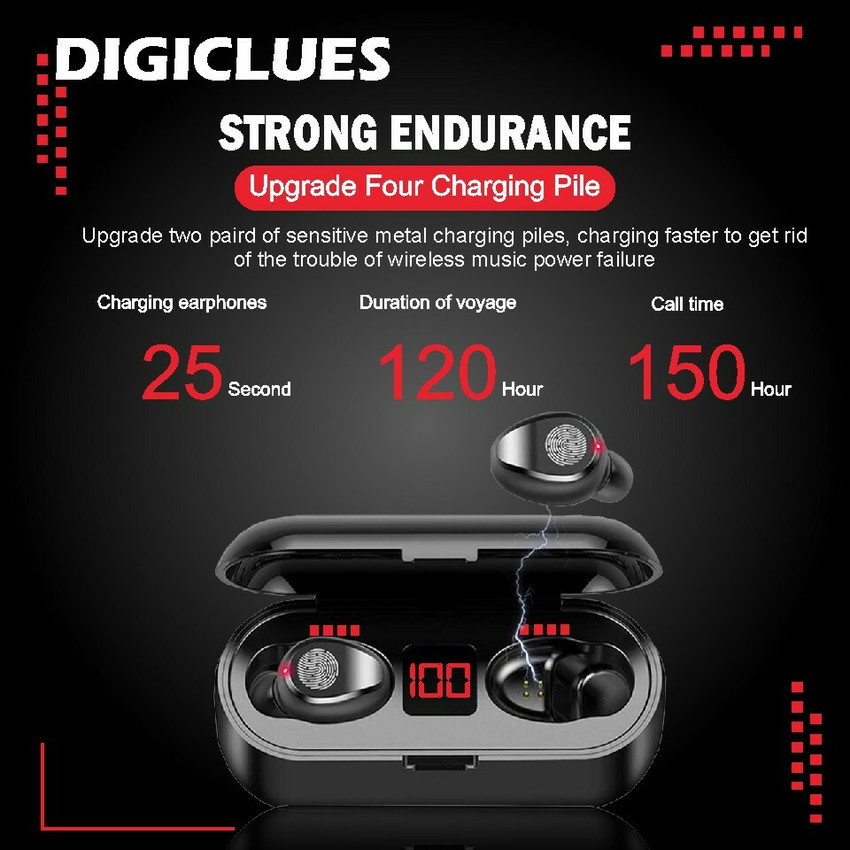 True wireless stereo cheap earbuds model f9