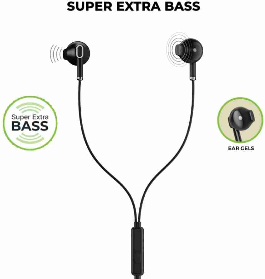 ULTRAPROLINK MoBass+ | 10mm Noise Isolation Metal Drivers | Hands Free  Metal Earphones with Volume Control & Mic | Super Extra Bass | Tangle-Free  1.2m