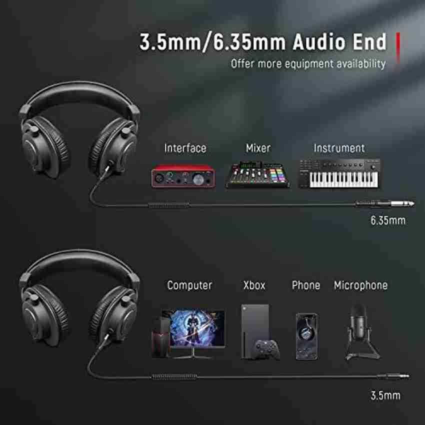 Monitor headphones with microphone sales