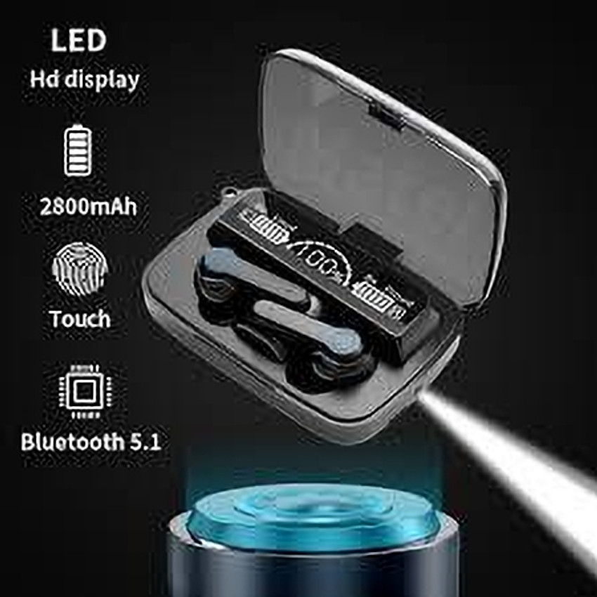 Luxury Gadgets TWS M19 Wireless Earbuds 5.1 LED Digital Display