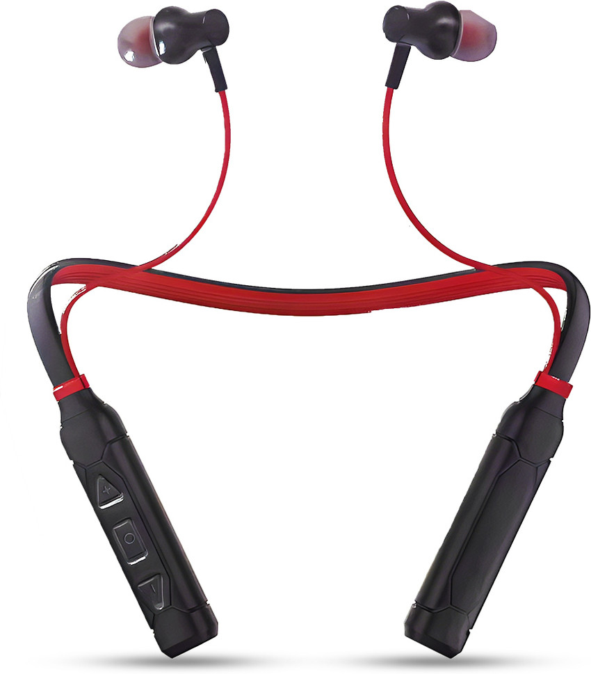 Bluetooth headphones sales red and black