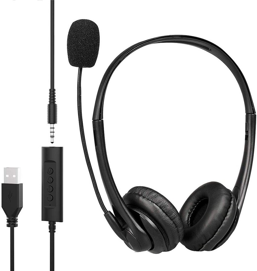 Headset with usb discount and 3.5 mm