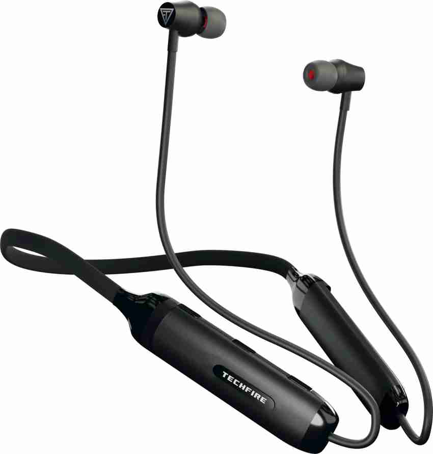 TECHFIRE Bullets ARC Wireless Neckband with FastCharge 40Hrs playtime Earphones with mic Bluetooth Headset