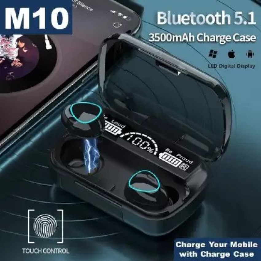 Clubics Earbuds M10 Wireless with Power Bank TWS Stereo Noise