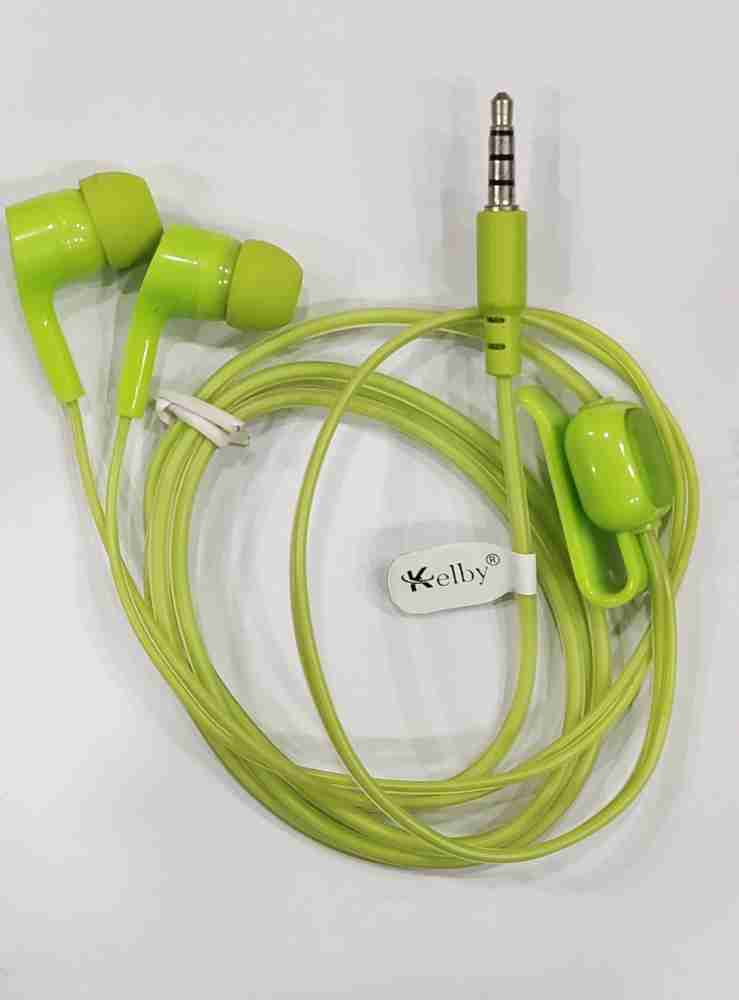 Green earphones on sale