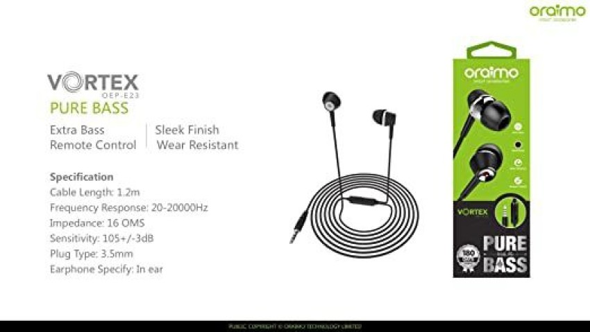 ORAIMO OEP-E21P Wired Headset Price in India - Buy ORAIMO OEP-E21P