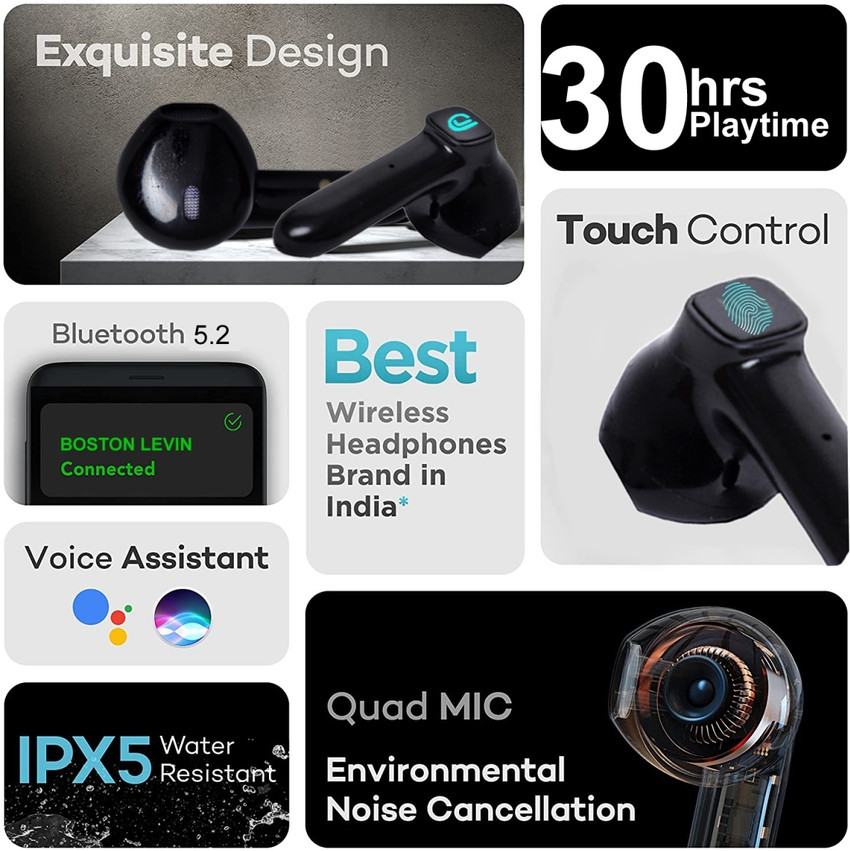 Boston Levin Storm 27 Bluetooth TWS Truely Wireless Earbuds with