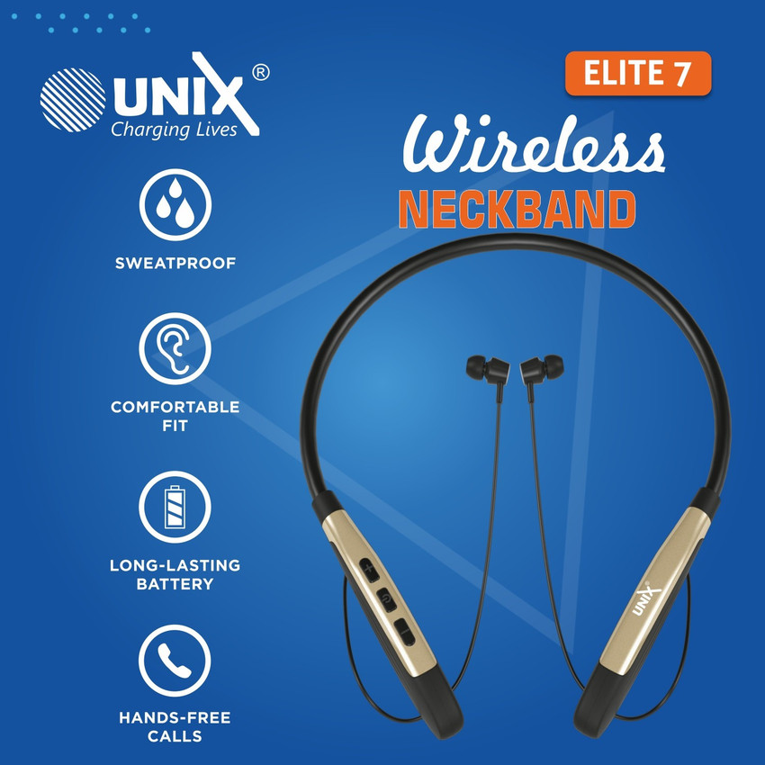 Unix wireless neckband hotsell earphones