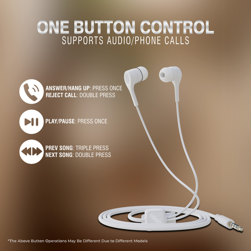 Ubon UB 770 White Wired Headset Price in India Buy Ubon UB 770