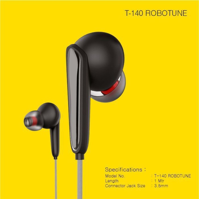 Robotek T140 Robotune Wired Headset Price in India Buy Robotek