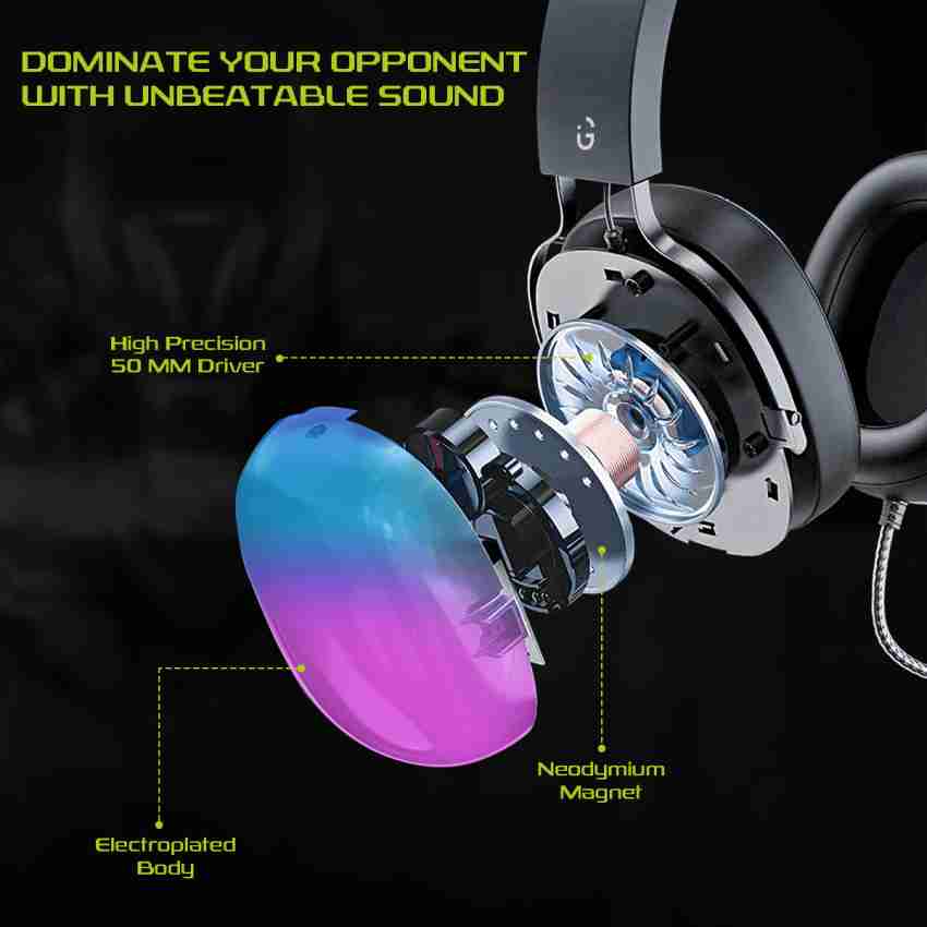 Headphones with rgb discount lights